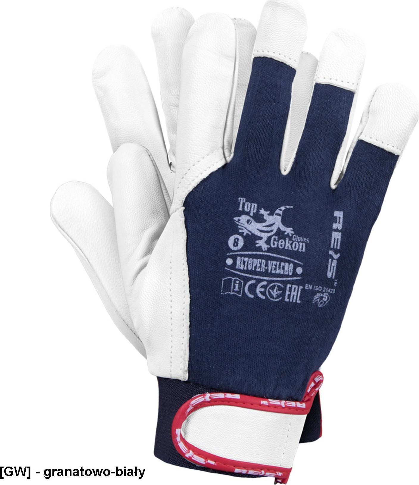 R.E.I.S. RLTOPER-VELCRO rękawice robocze 10