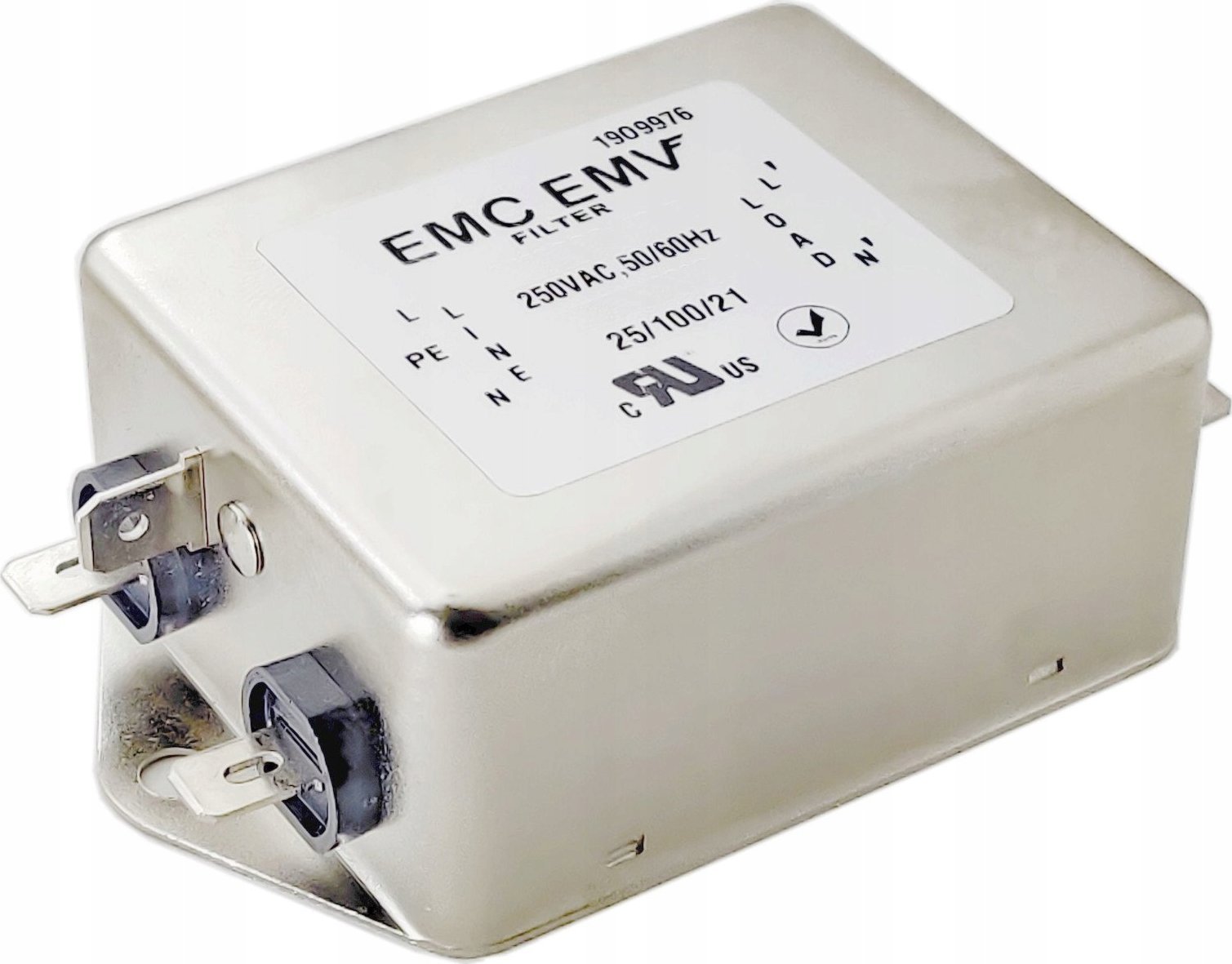 Akyga Jednofazowy filtr EMI Akyga EMC EMV EN2010-20-F 20A 120-250VAC 50/60Hz