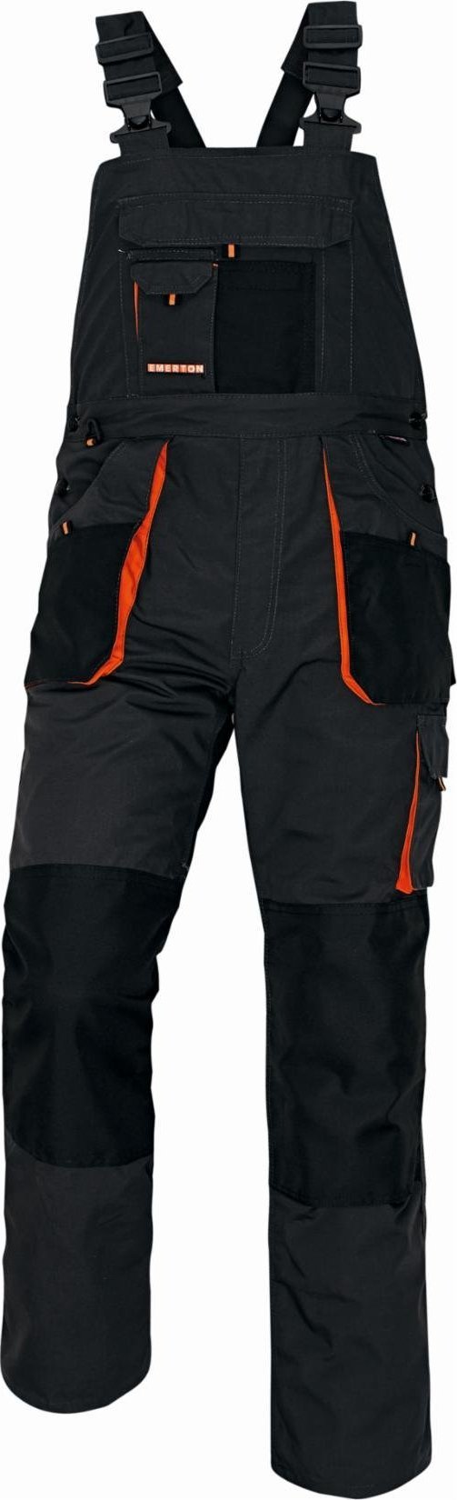 CERVA EMERTON - spodnie ochronne ogrodniczki - pomarańczowy 48