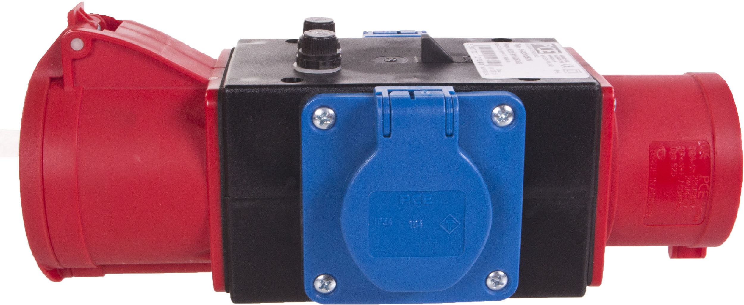 PCE Rozdzielnica przenośna PIESZYCE 32A/5P 1x32A/5P 2x16A 230V IP44 (9430025W)