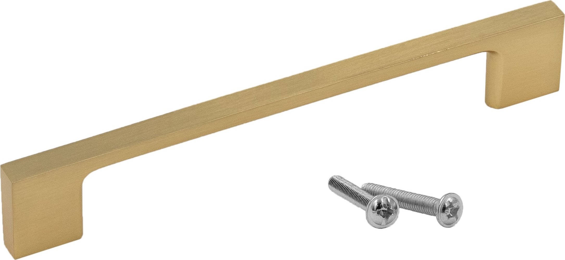 Szchara UCHWYT MEBLOWY ZŁOTY KWADRATOWY DO MEBLI 128 MM