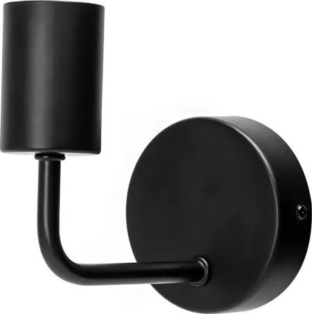 Kinkiet Aigostar Kinkiet Metalowa lampa ścienna czarna E27 Metalowa lampa ścienna czarna bez źródła światła E27