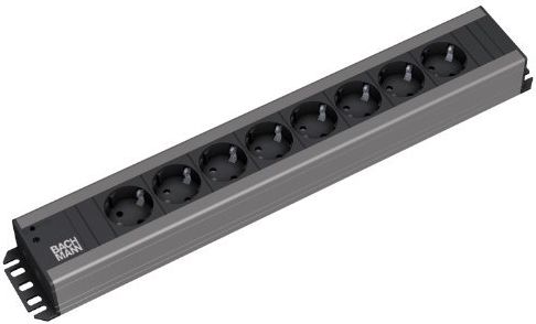 Listwa zasilająca Bachmann 8 gniazd szara (300.006)