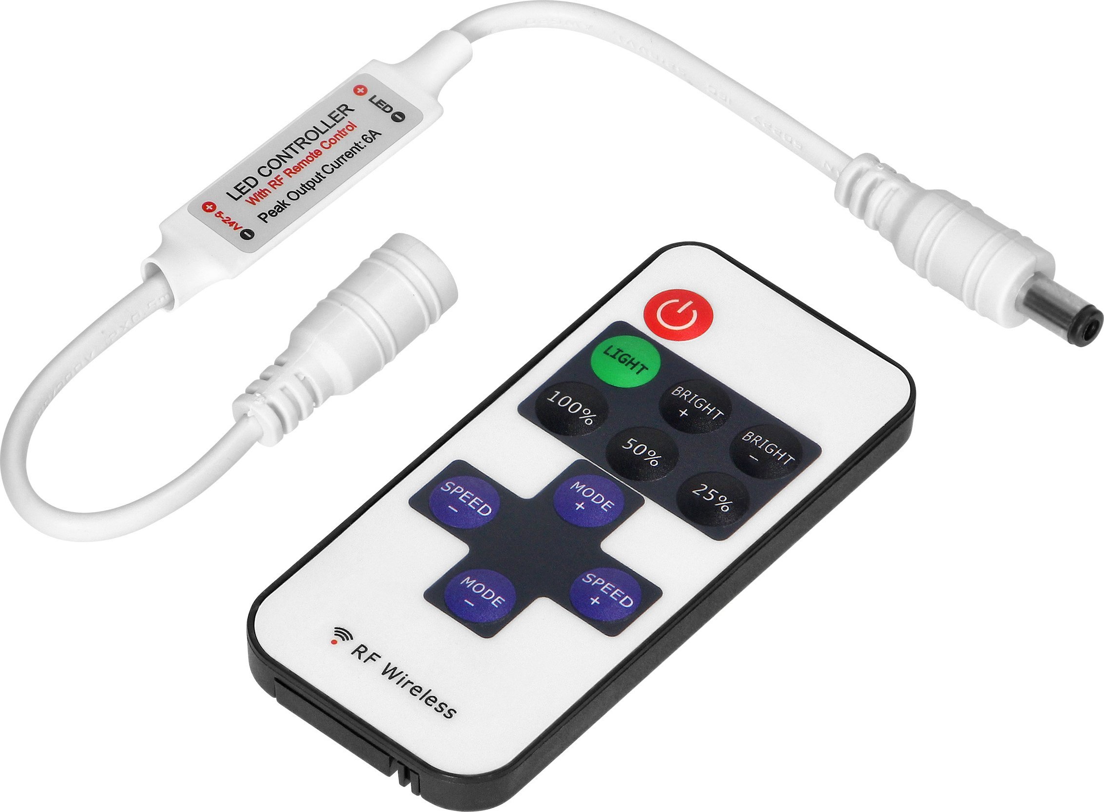 Orno Bezprzewodowy sterownik do taśm LED z pilotem, 11 przycisków, 12V, 6A, 72W