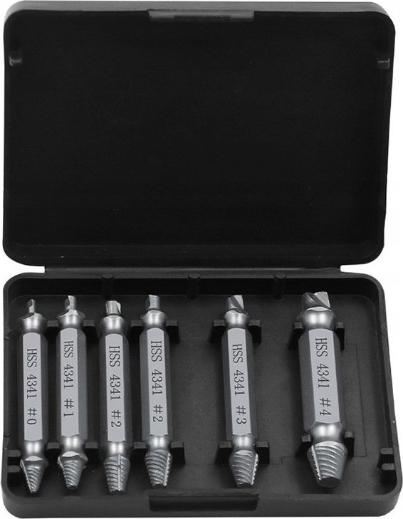 Korbi ZESTAW WYKRĘTAKI DO ZERWANYCH URWANYCH ŚRUB 6szt