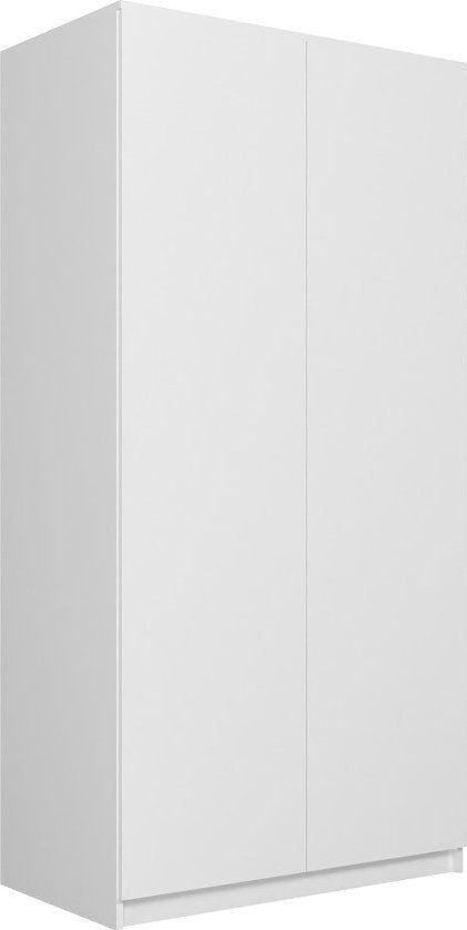 Elior Biała dwudrzwiowa szafa - Desis