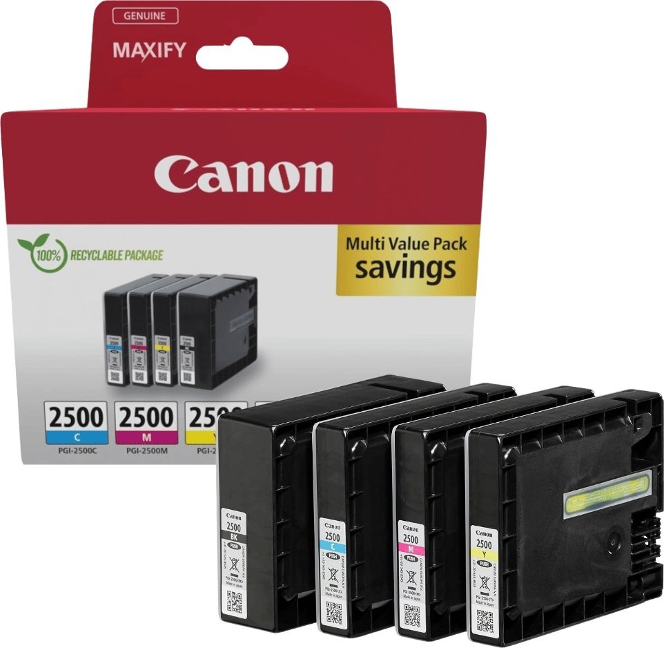 Tusz Canon CANON PGI-2500 Ink Cartridge BK/C/M/Y MULTI