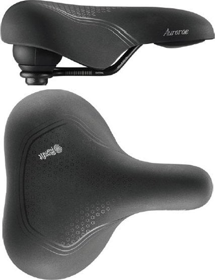 Selle Royal Siodło SELLEROYAL CLASSIC RELAXED 90st. AURORAE unisex piankowe Slow Fit Foam, Foam Matrix, Black Soft touch Mokka + elastomery 677g (NEW