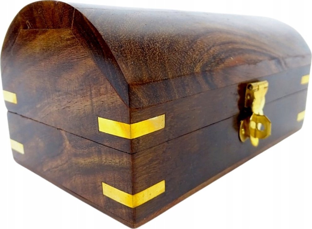 Szkatułka drewniana półokrągła MIS-0431