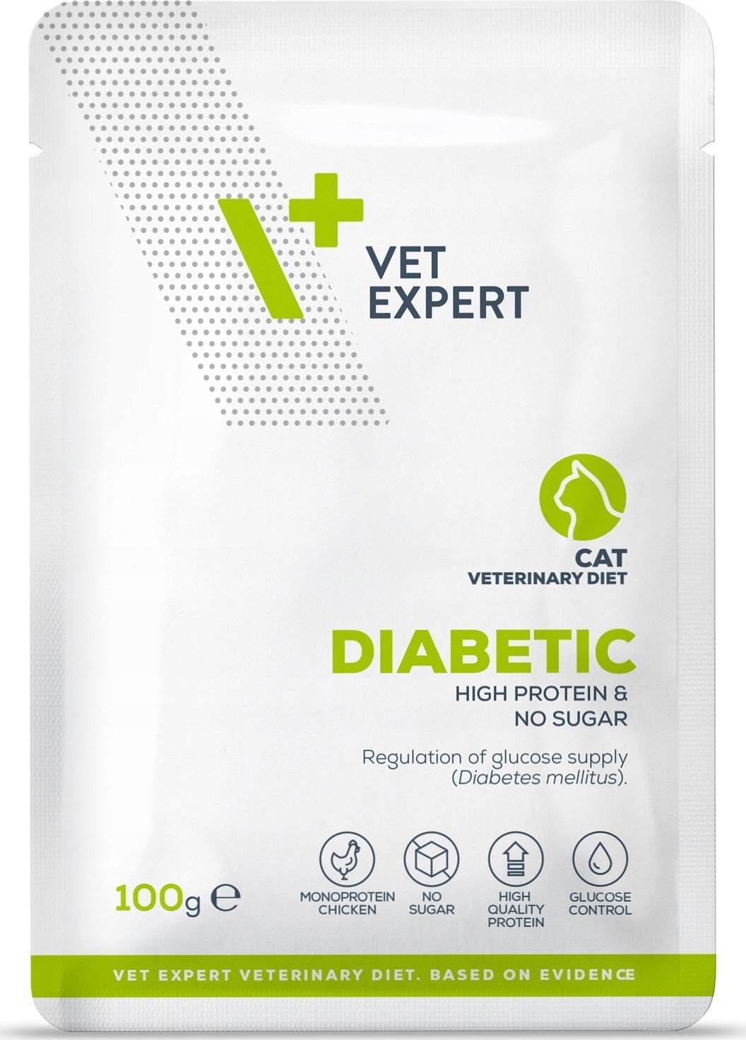 VetExpert Veterinary Diet Diabetic Cat 100g Pouch