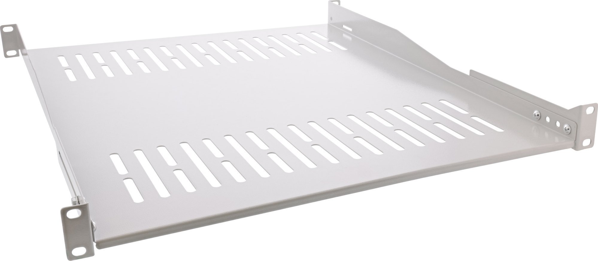 InLine InLine® 19" shelf, 550mm, 50kg, 1U, RAL 7035 grey