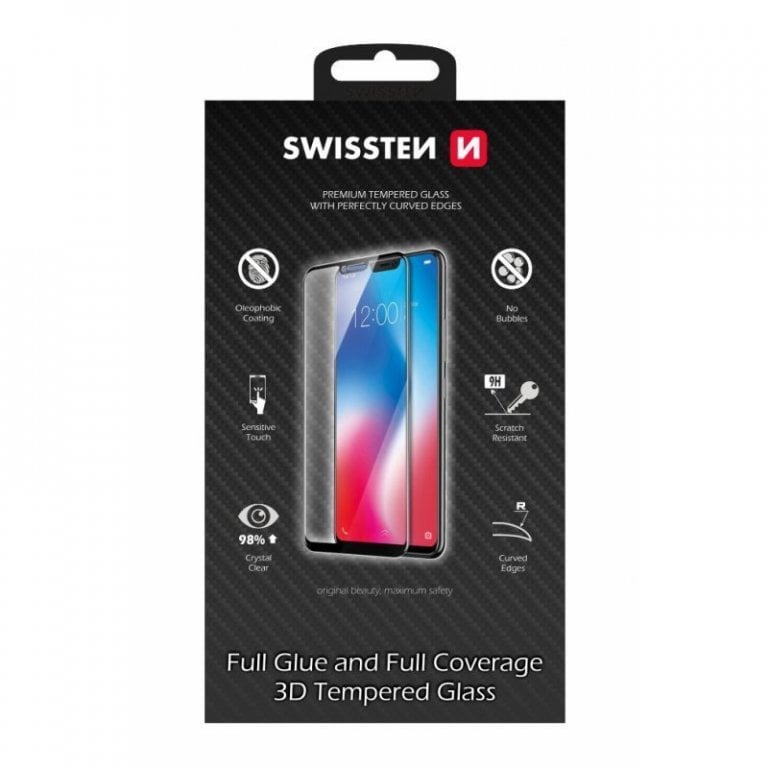 Swissten Ultra Durable 3D Full Face Tempered Glass Apple iPhone XR White