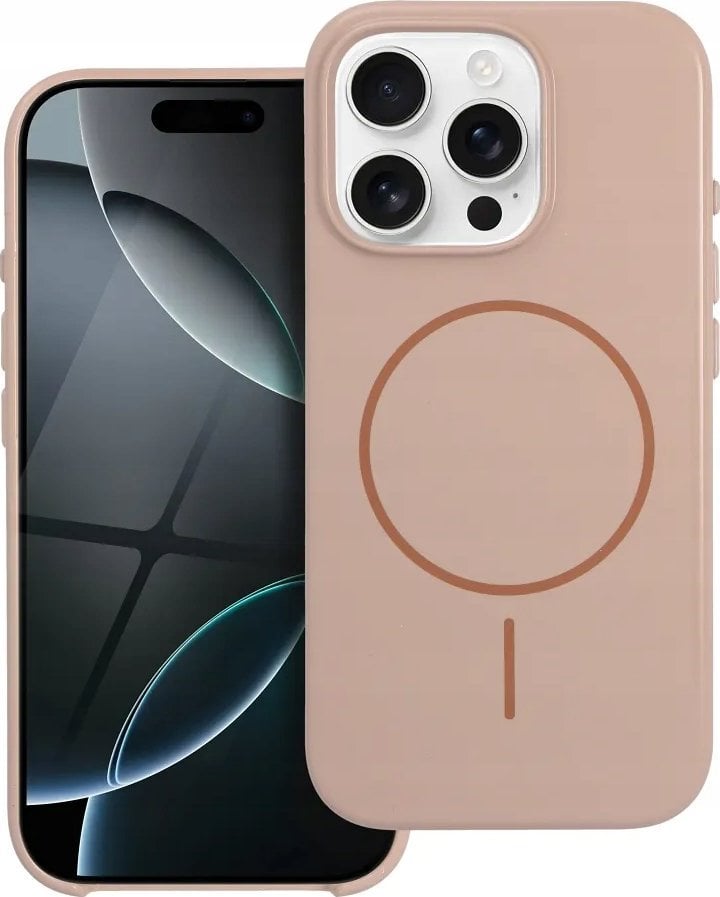 Glossy Mag Cover kompatybilny z MagSafe pasuje do IPHONE 15 PLUS pustynny złoty