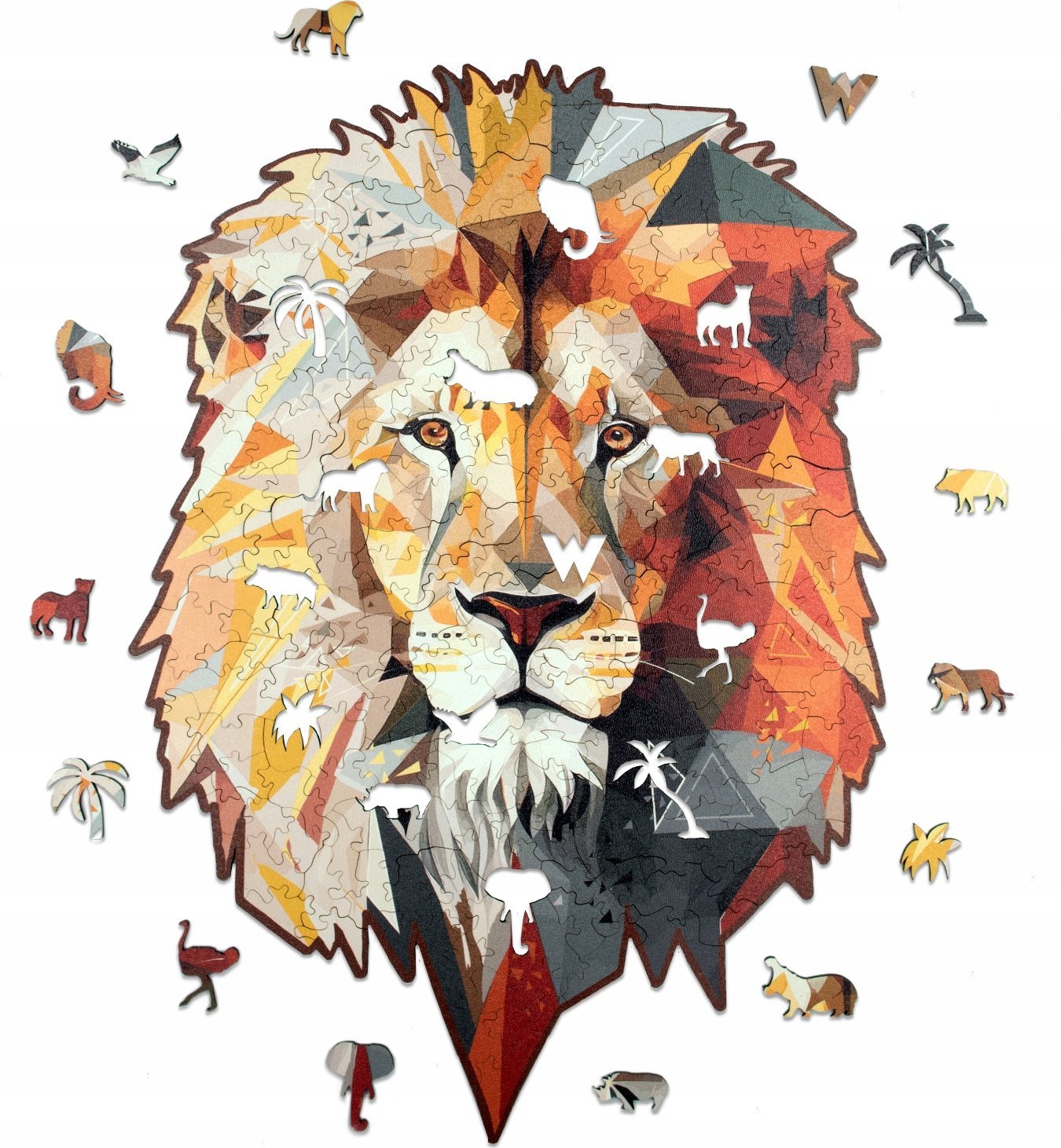 WOOD YOU DO Puzzle drewniane Silny Lew | Strong Lion | 230 elementów | XL