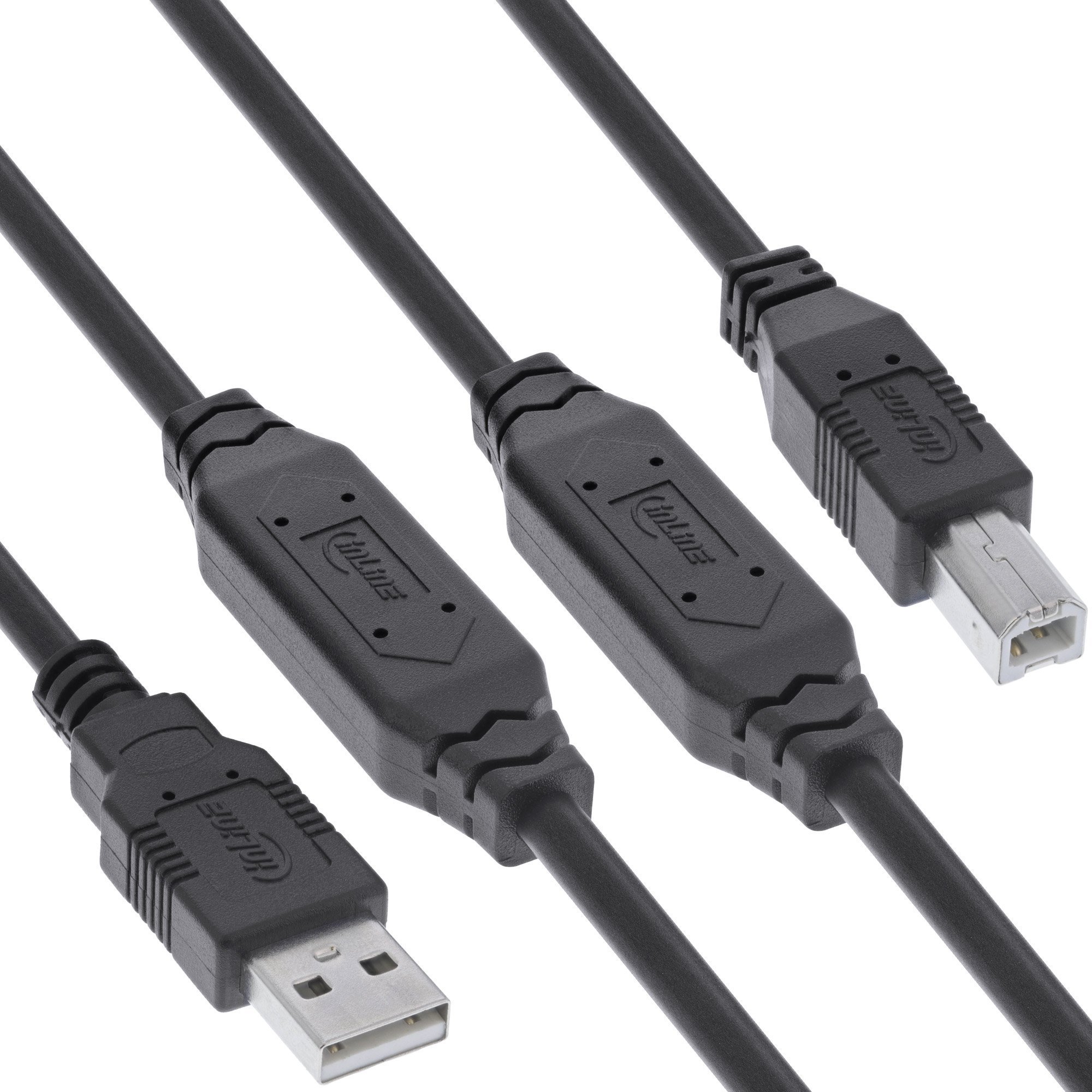 Kabel USB Eaton USB-A - USB-B 25 m Czarny