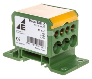 Elektro-Plast Blok rozdzielczy 2x4-50mm2 + 3x2,5-25mm2 + 4x2,5-16mm2 żółto-zielony DB1-Z (48.17)