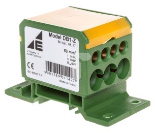 Elektro-Plast Blok rozdzielczy 2x4-50mm2 + 3x2,5-25mm2 + 4x2,5-16mm2 żółto-zielony DB1-Z (48.17)