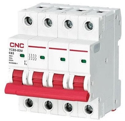 CNC CNC Automatinis jungiklis, 4P, 63A, C klasės, 6kA