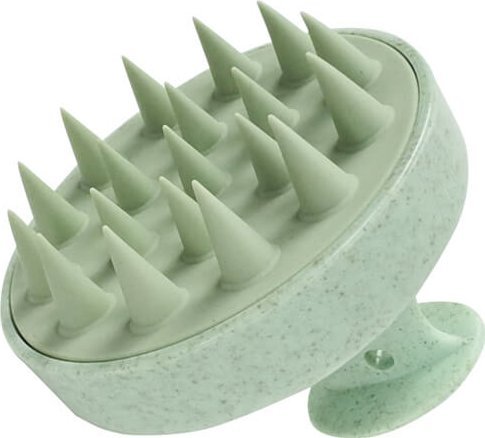 Triton Szczotka BIO do masażu głowy i mycia włosów biodegradowalna YEYE Zielony