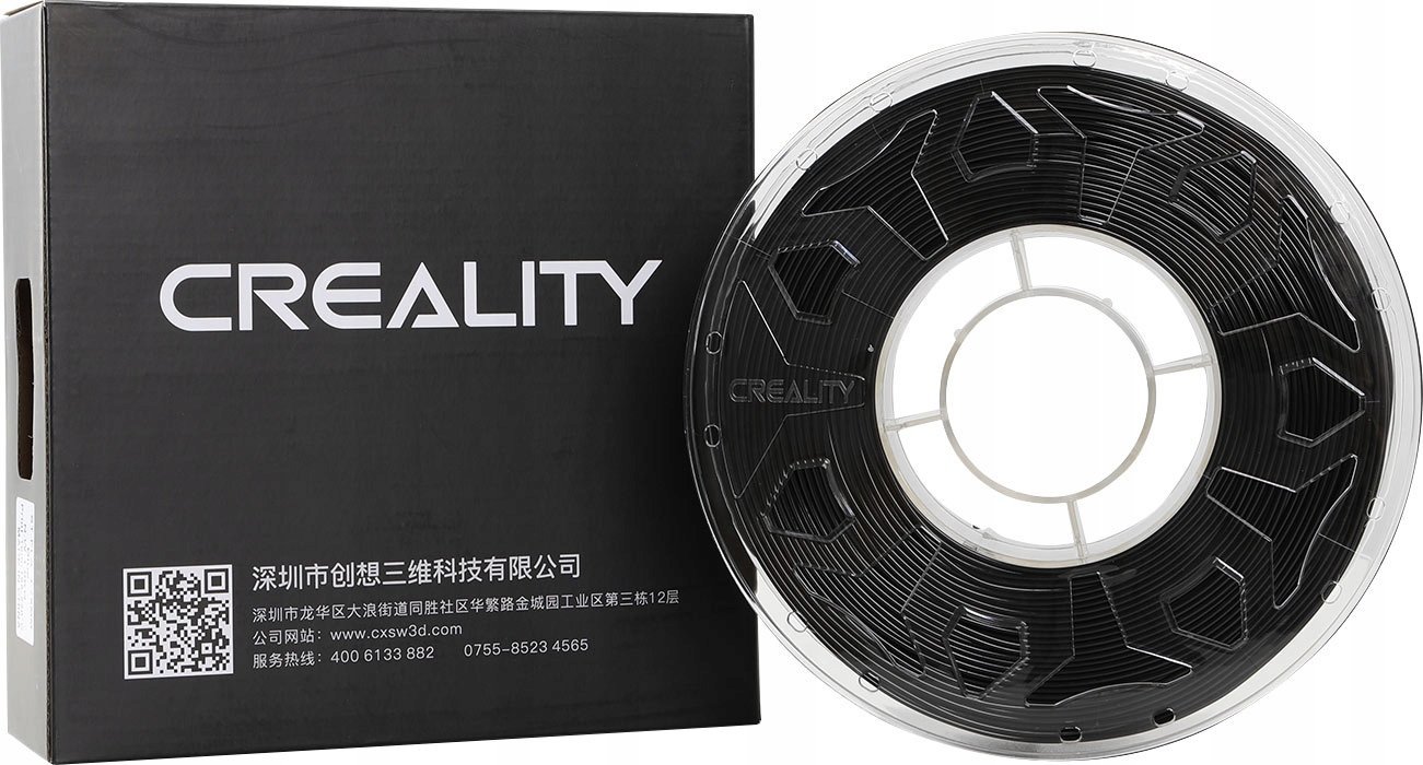 Creality Creality Filament PLA Plus, 1kg, 1,75mm, Black (3301010061)