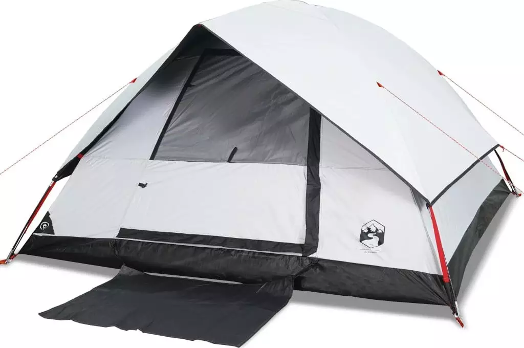 Namiot turystyczny vidaXL Namiot turystyczny, 6-os., biały, zaciemniany, wodoszczelny