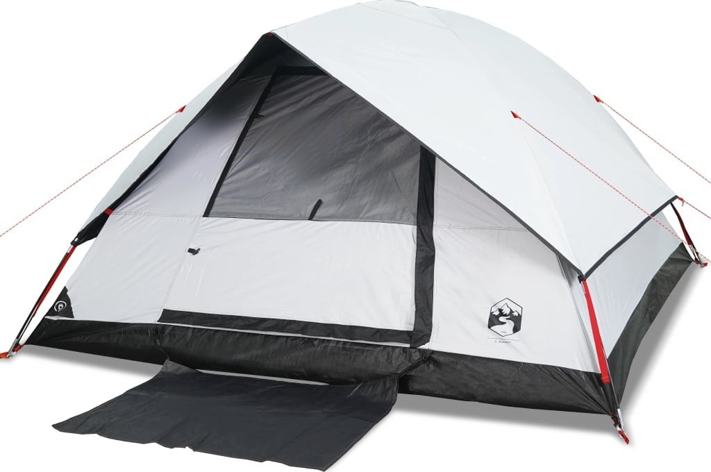 Namiot turystyczny vidaXL Namiot turystyczny, 6-os., biały, zaciemniany, wodoszczelny