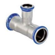 Geberit Trójnik Mapress Edelstahl redukcyjny 22 x 15 x 22mm (31206)