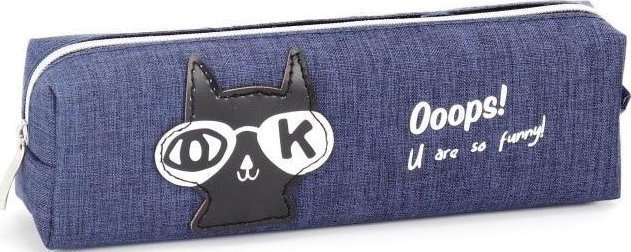 Piórnik tuba mała Kot w okularach OK