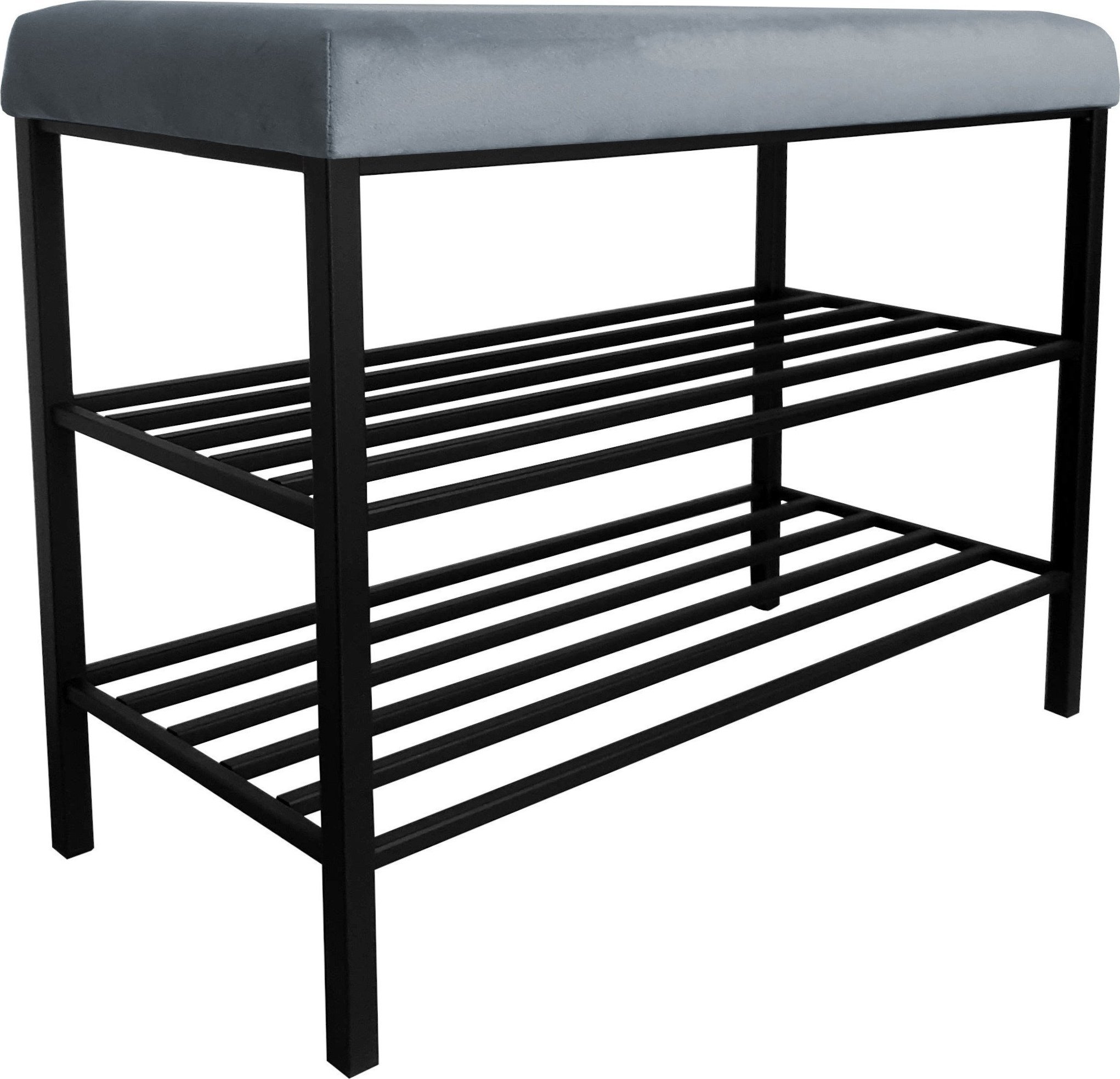 Atos Szafka na buty Regał Półka stelaż czarny BL06