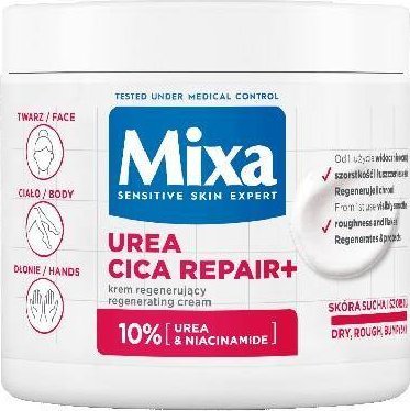 Mixa Urea Cica Repair+ regenerujący krem do twarzy i ciała 400ml