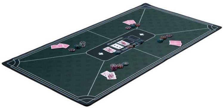 Mata do pokera zielona 118x59cm