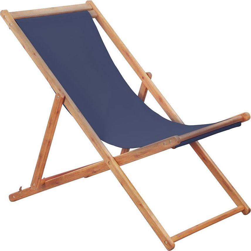 Elior Granatowy leżak drewniany - Inglis 2X