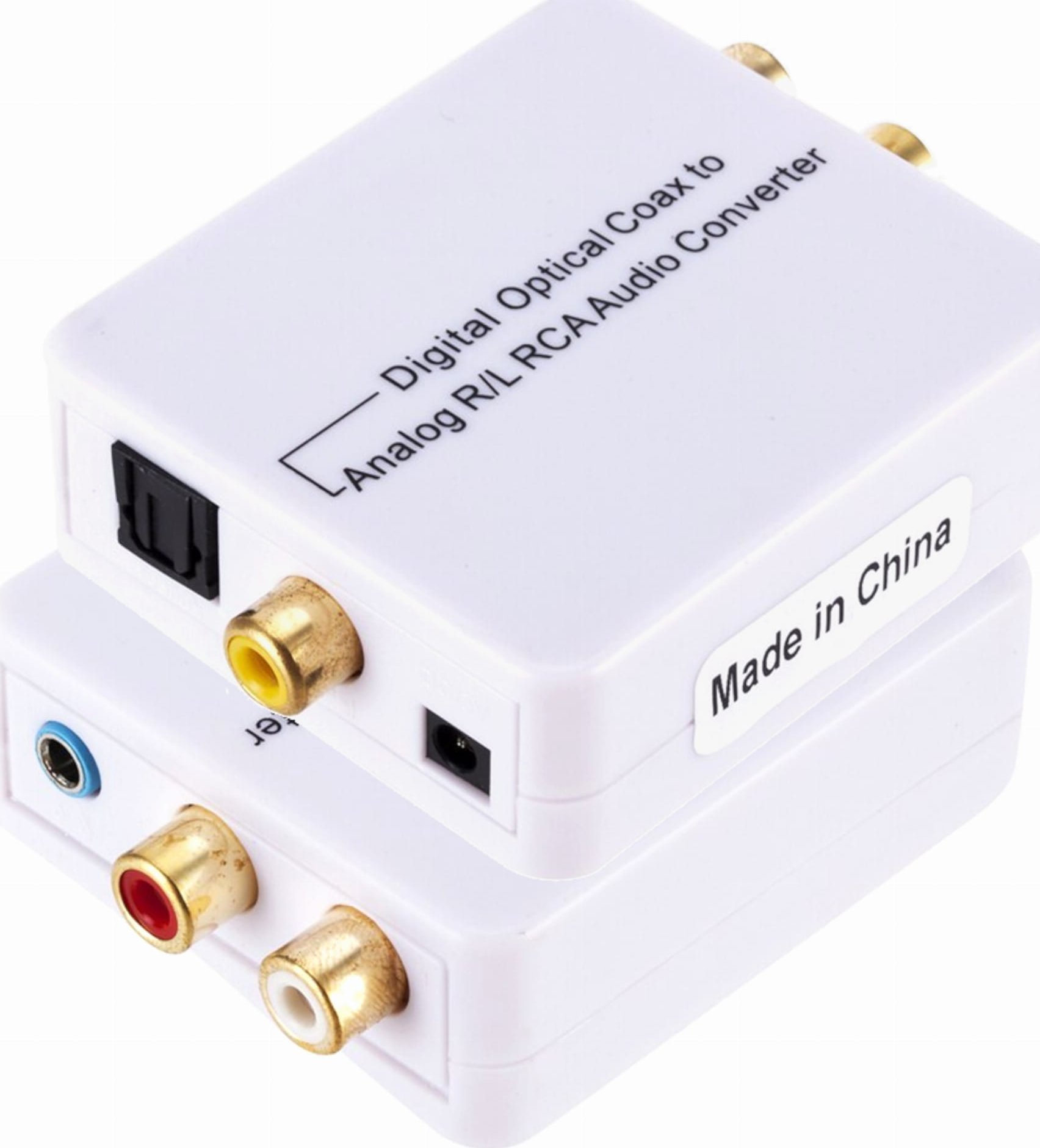 Adapter AV SwiatKabli Konwerter optyczny dźwięku Coaxial / TOSLINK - 2 x RCA chinch / jack 3,5 mm