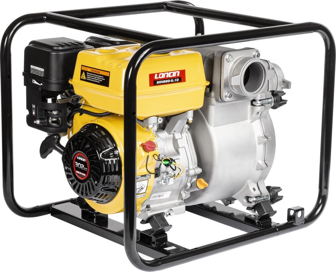 Loncin LONCIN LC80NB20-6.1Q MOTOPOMPA POMPA STRAŻACKA SPALINOWA SZLAMOWA DO WODY BRUDNEJ CZYSTEJ WYSOKOWYDAJNA 9KM 69000 l/h 69m3/h - EWIMAX OFICJALNY