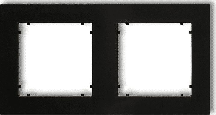 Karlik MINI Ramka podwójna czarny mat (12MR-2)