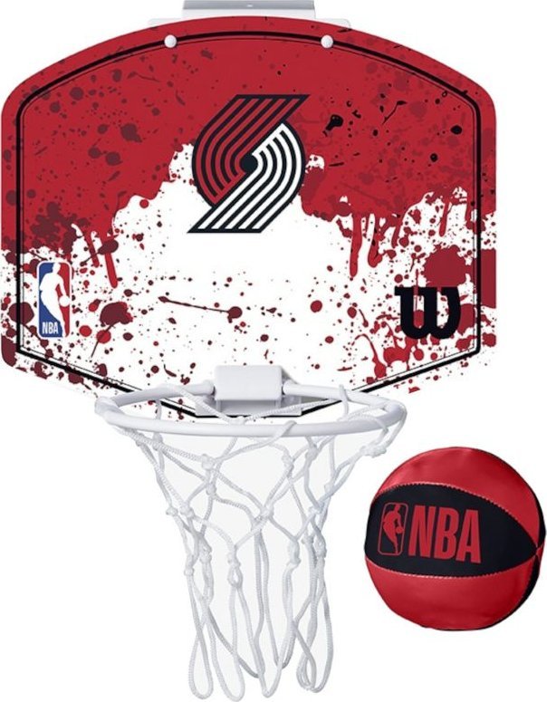 Wilson Wilson NBA Team Portland Trailblazers Mini Hoop WTBA1302POR Czerwone One size