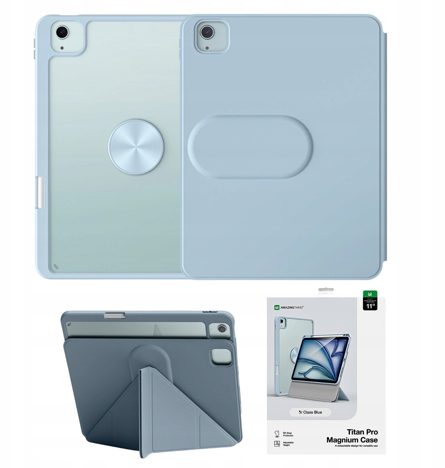 Etui AMAZINGTHING Titan Pro Mag Case na iPad Air M3 11" - niebieskie