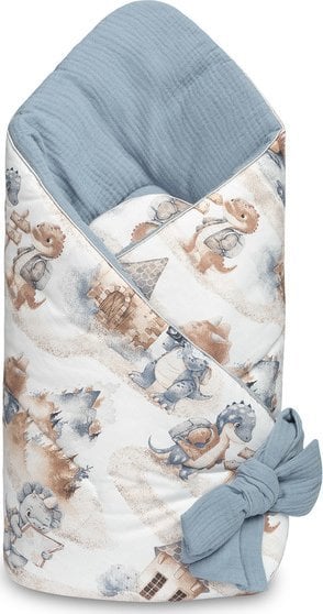 Sensillo ROŻEK MUŚLINOWY SMOKI JEANS 75x75