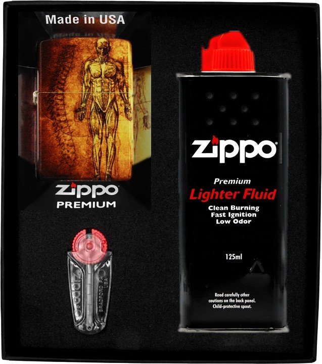 Zestaw ZIPPO Zapalniczka ANATOMY DESIGN Prezentowy No1