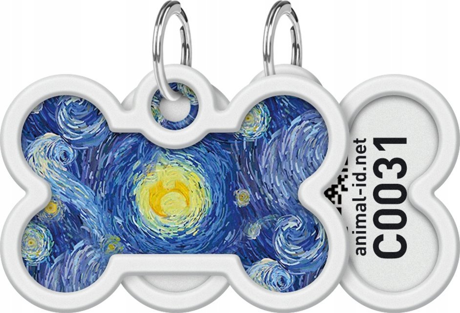 Collar WAU DOG SMART ID ADRESÓWKA KOŚĆ LILIE WODNE