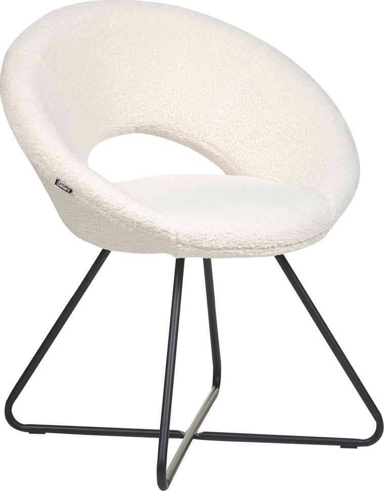 Beliani Krzesło boucle białe RACHEL