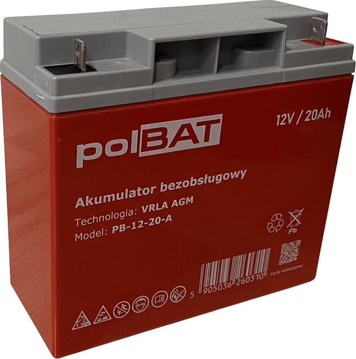 polBAT Akumulator AGM 12V 20Ah polBAT
