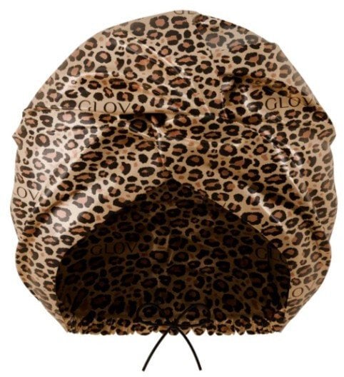Glov Dwuwarstwowy satynowy czepek do spania Cheetah