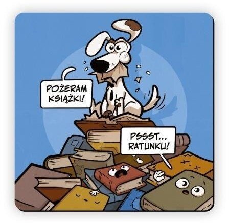 Magnes na lodówkę Pożeram książki