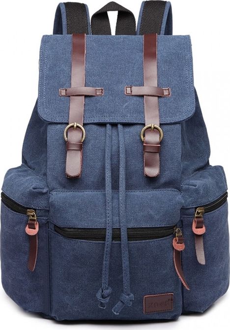 Kono Plecak miejski damski niebieski KN34