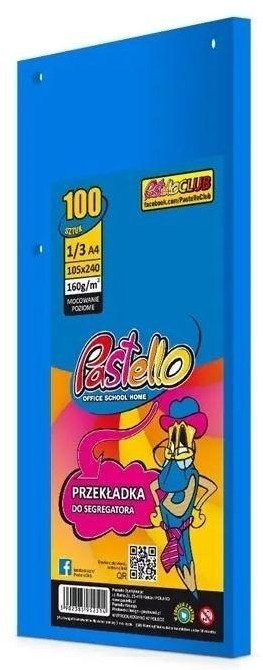 Przekładka do segregatora 1/3 A4 100K IT220 nieb