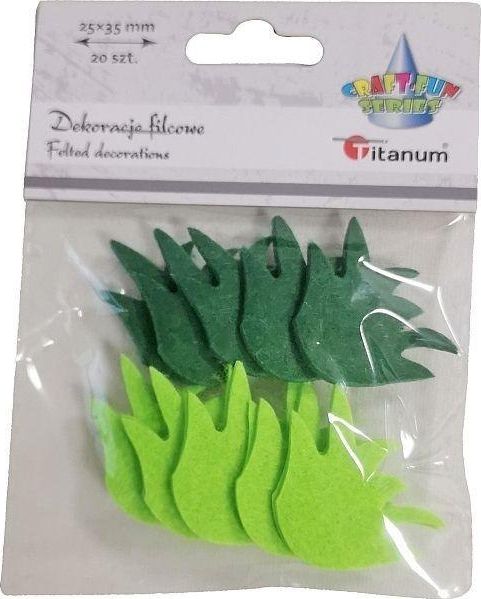 Titanum Filcowa trawa 35x25mm mix 20szt