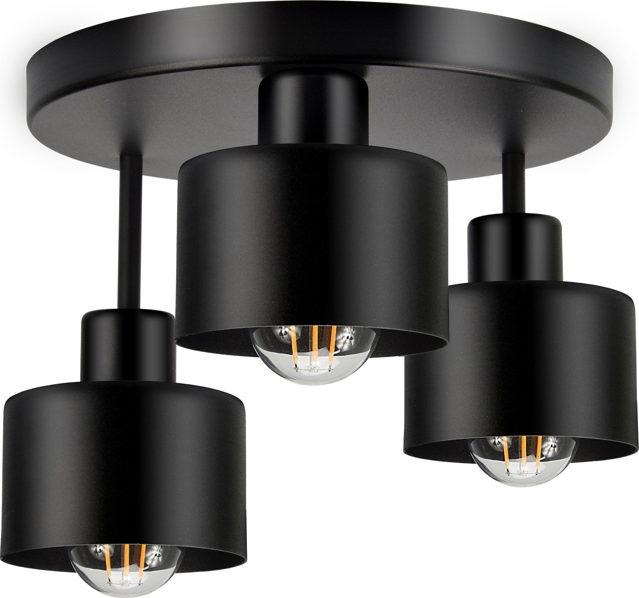 Lampa wisząca Orno RAMOS lampa wisząca, moc max. 3x60W, E27, czarna