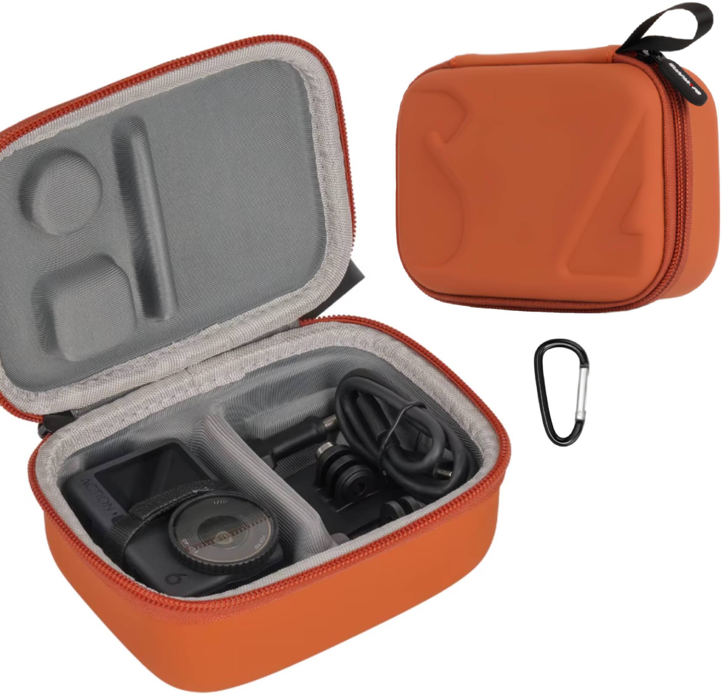 FUTERAŁ CASE ETUI OCHRONNE DO DJI OSMO ACTION 6 / 5 PRO / 4 / 3 + AKCESORIA (POMARAŃCZOWY)