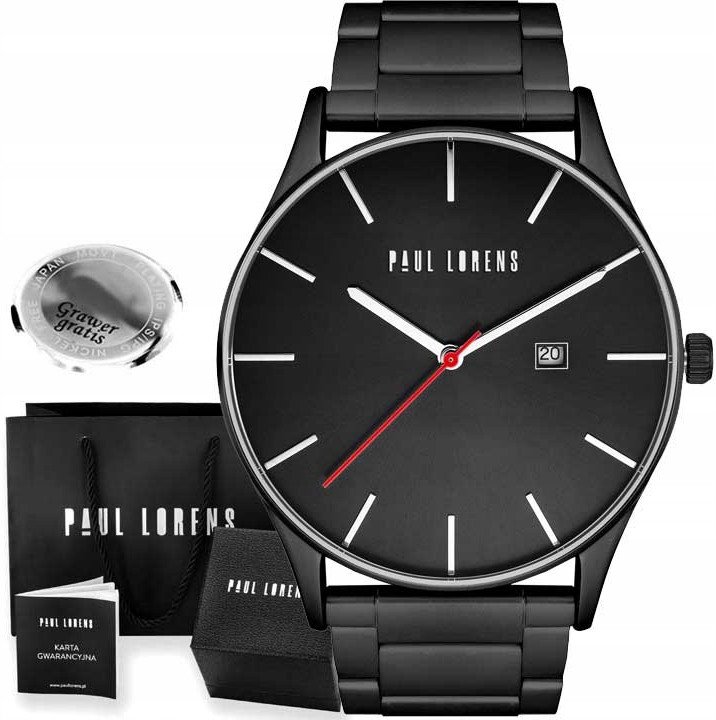 Zegarek męski Paul Lorens DELUCE-1A5 Z GRAWEREM